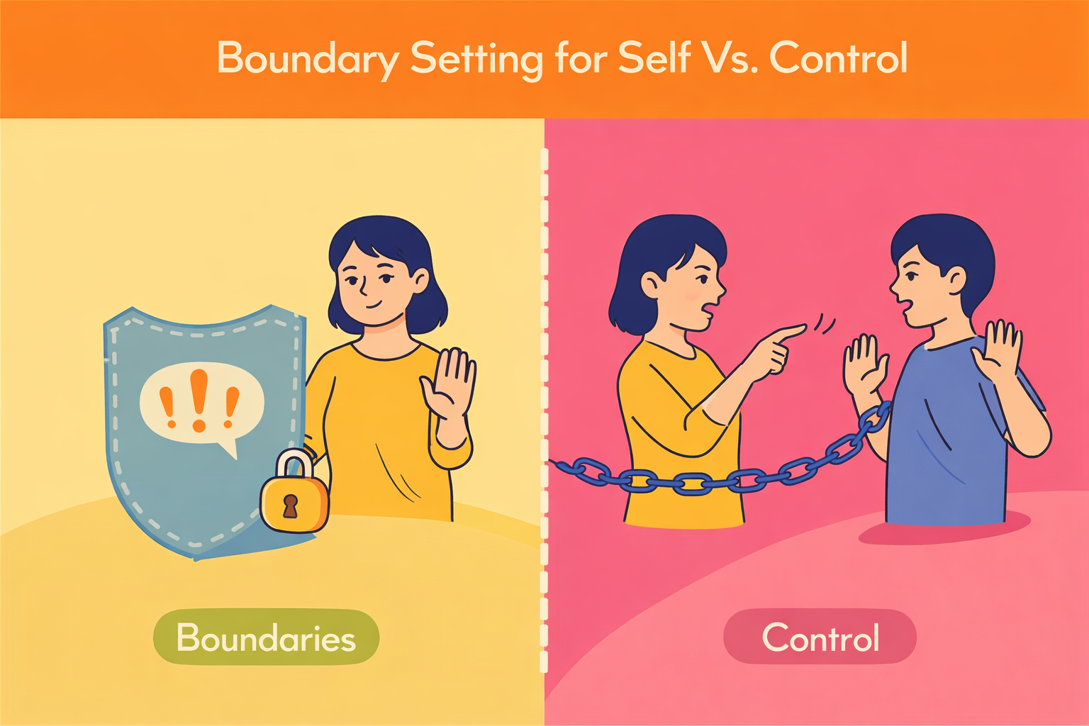 Boundary Setting for Self Vs. Control